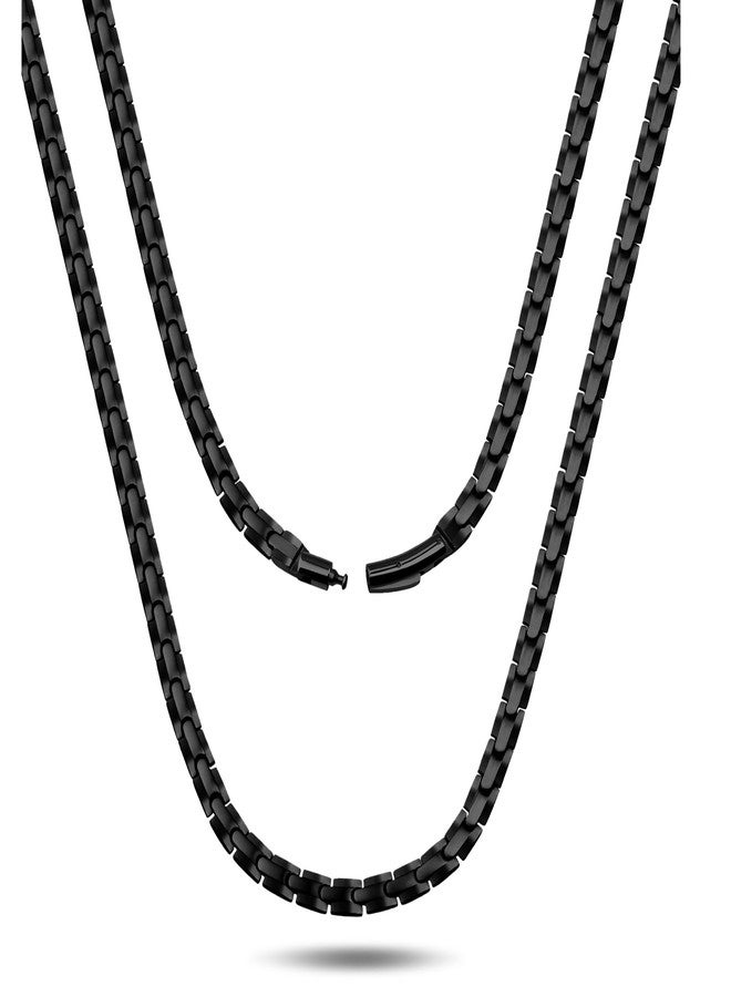 Jecanori Ultra Strength Magnetic Necklaces for Men & Women, Effective Stainless Steels Necklace with 62 Magnets - Image 1